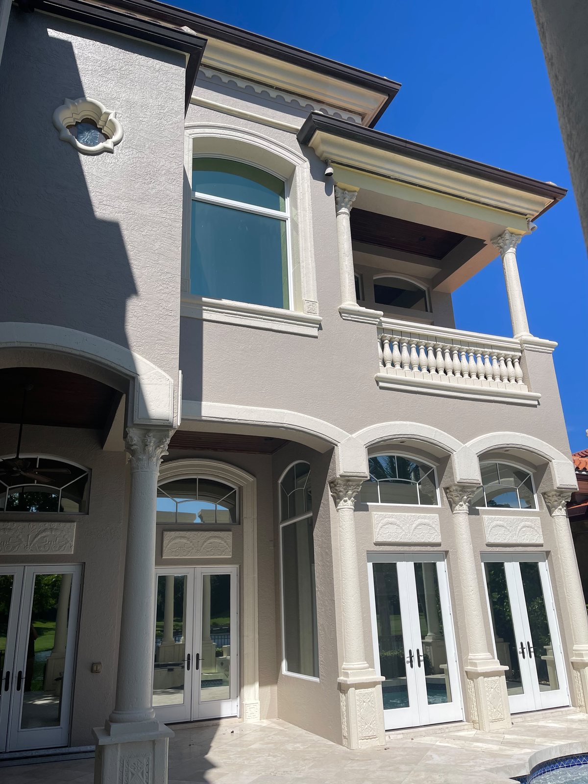Completed grey exterior